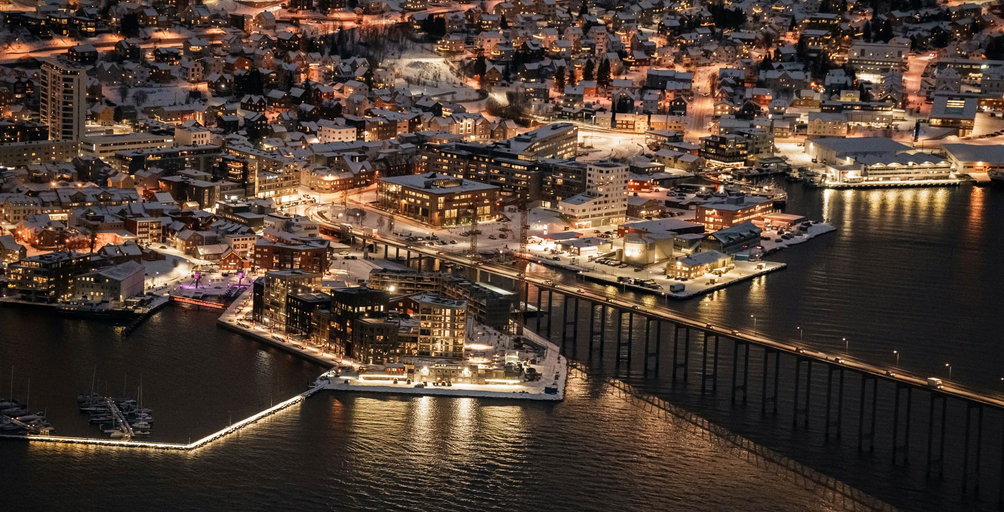 Tromsø sentrum nord med brua, Vervet med fokus på nærings- og byggevirksomhet