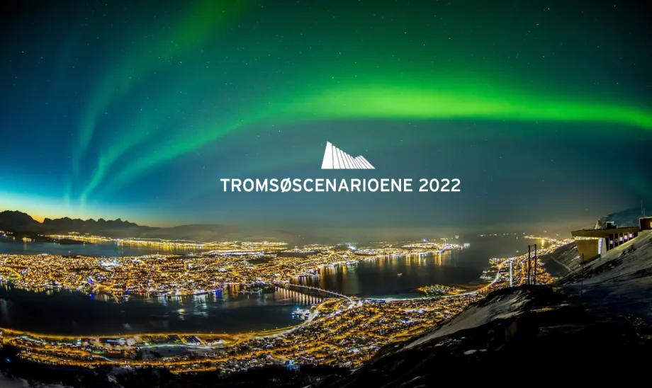 Bilde av Tromsø by, nordlys