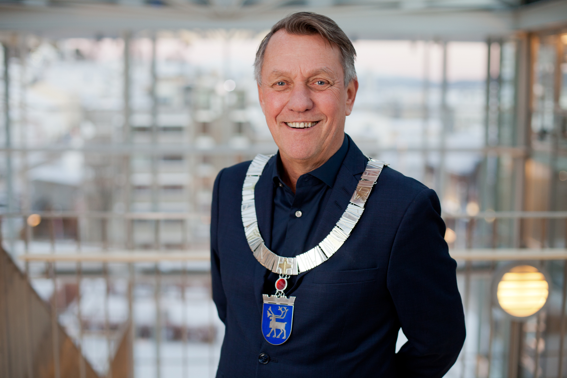 Portrett av Gunnar Wilhelmsen - ordfører i Tromsø kommune.