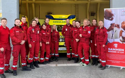 Amulansearbeidere på 113 i Tromsø
