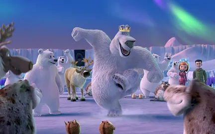 Filmplakat Isbjørnen Norm og keiserskatten