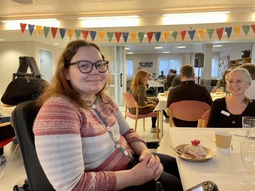 Nadia Mortensen, en av brukerne på Tromsø aktivitet og rehabilitering.