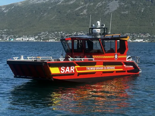 Redningsbåt Tromsø brann og redning.